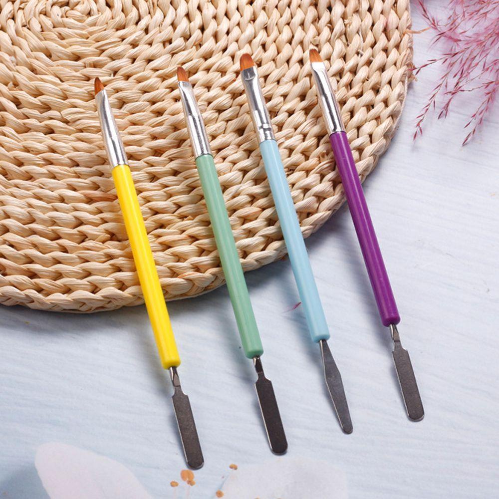 AUGUSTINA Agustina Kuas Kuku Halus Lembut Nail Art Dotting Nail Painting Pen Nail Carving Double Head Manicure Tool