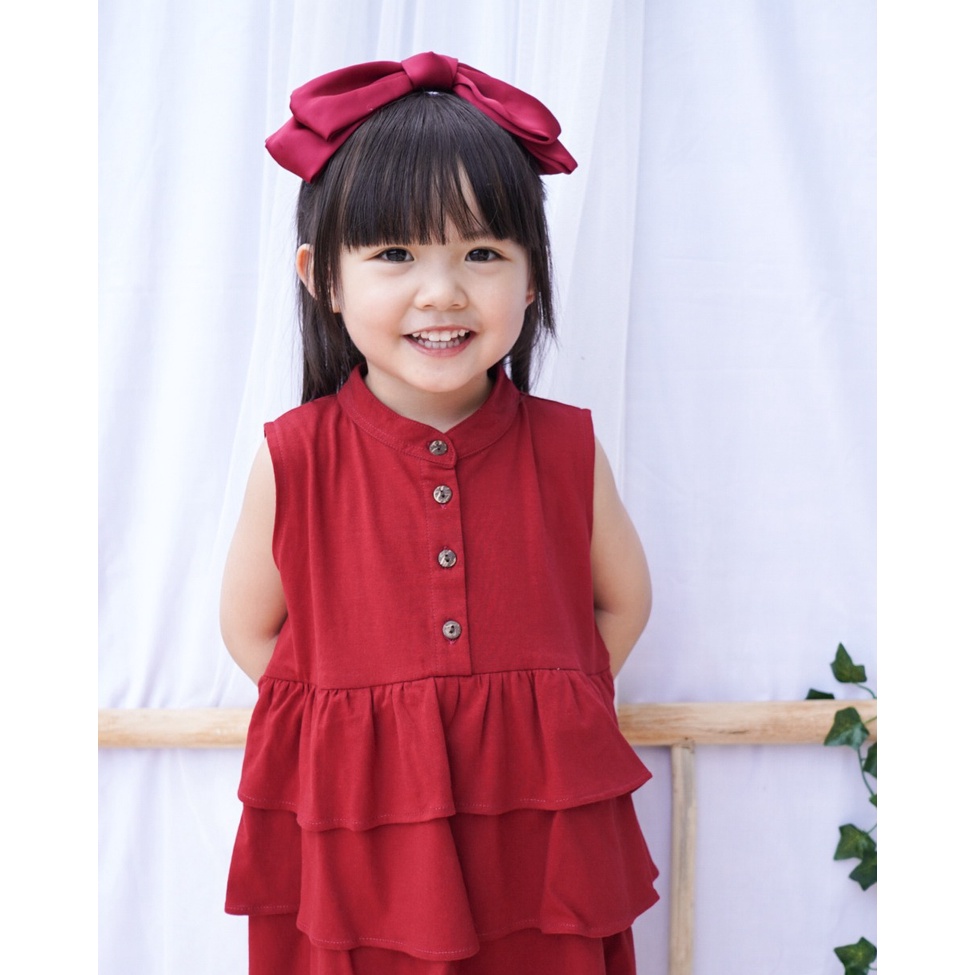 PROMO 7.7 PROMO BAJU LEBARAN MURAH BONZER BABY GRACE DRESS SET DRES PENDEK SETELAN DRES ANAK PEREMPUAN FASHION ANAK 6 BULAN - 24 BULAN