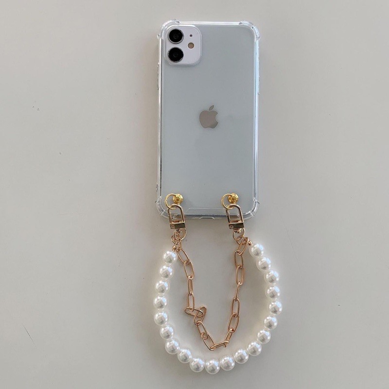 Pearl Chain Case Vol 2 ALL PHONE TYPES realme c20 c21 c25 vivo x60 x50 y51 oppo a54 a74 reno 5 4 5f