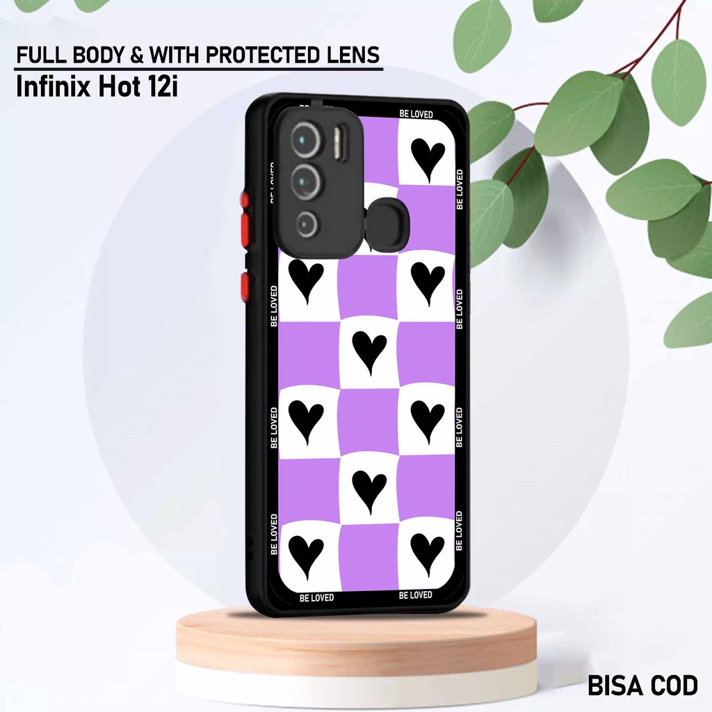Case Infinix Hot 12i - Motif Case [ Aest Love ] - Hardcase Infinix Hot 12i - Softcase Infinix Hot 12