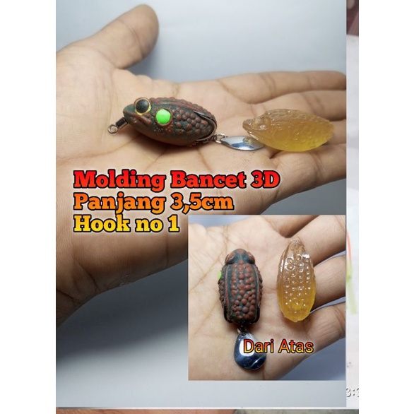 Molding Soft Frog 3D ,gama,mimo Bancet