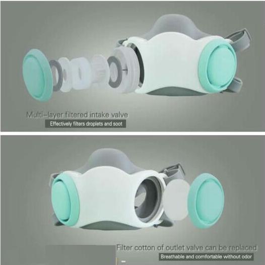 smart masker kn95 masker hepa filter masker respirator original import