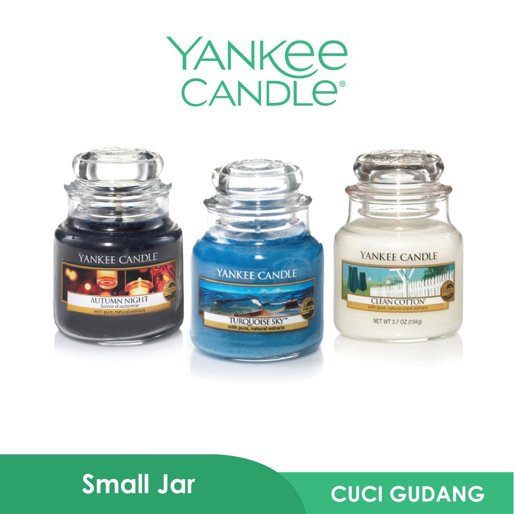 Yankee Candle Small Jar / Lilin Aromatheraphy / Lilin Wangi  104 Gram