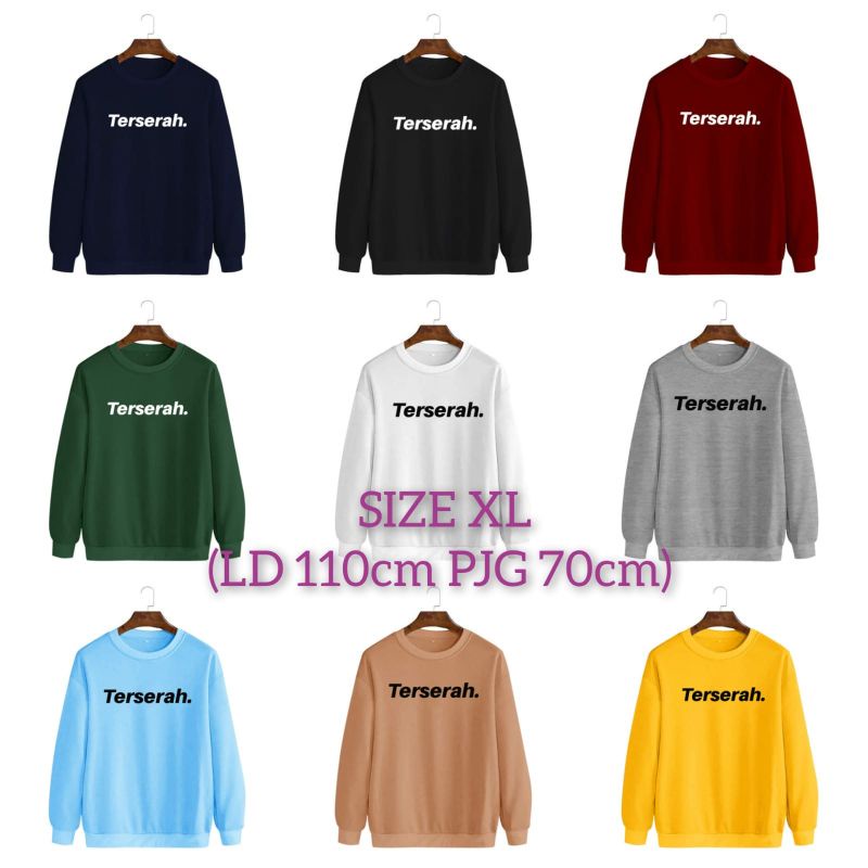 COD/DS/BAJU SWEATER TERSERAH XL