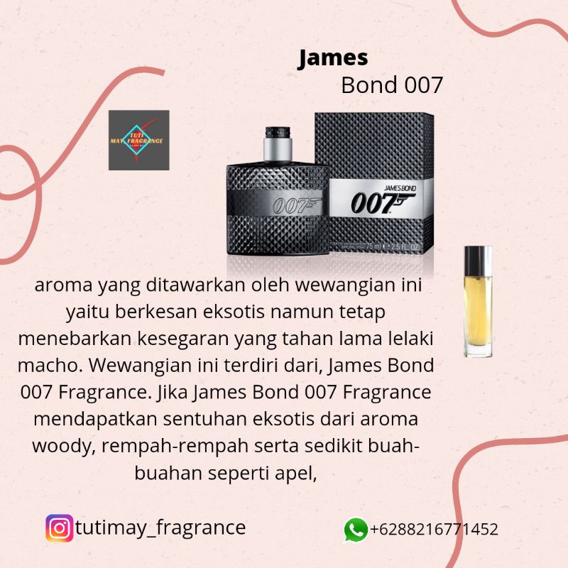 PARFUM PRIA /JAMES BOND 007/TERFAVORIT/35ML