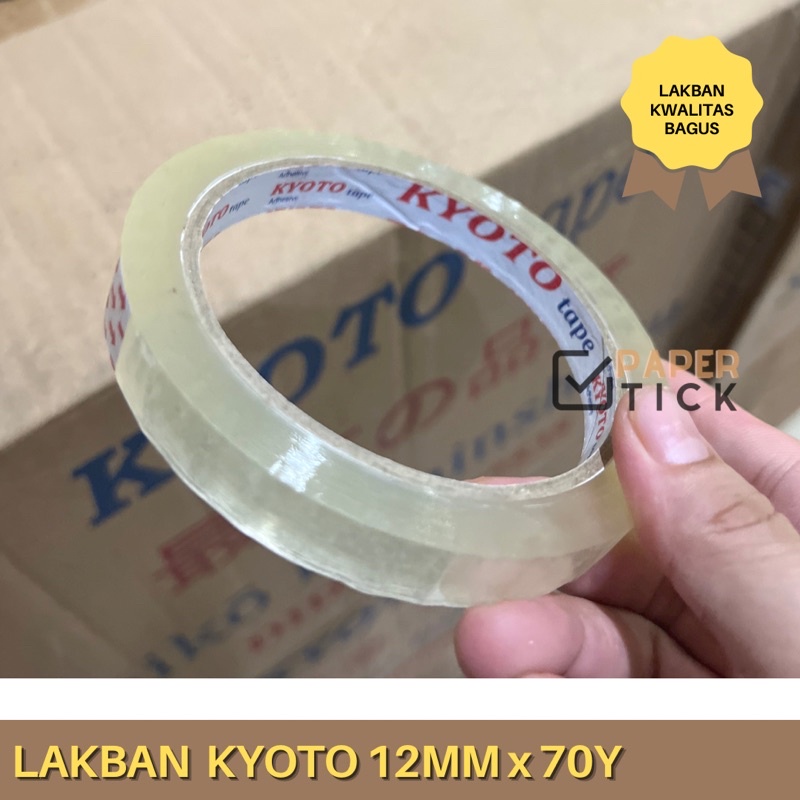 

Isolasi Lakban 12mm 1/2 inch 70 yard 64 Meters Plakban