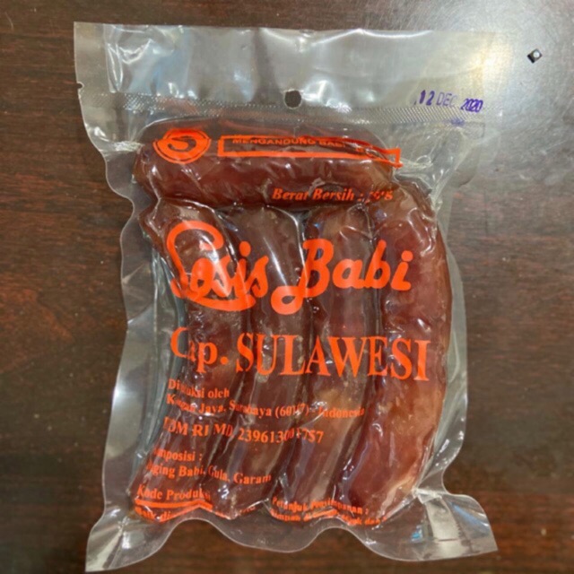 SOSIS BABI KUALITAS PREMIUM BPOM/ Lap Cheong isi 5pcs cap sulawesi / sosis B2