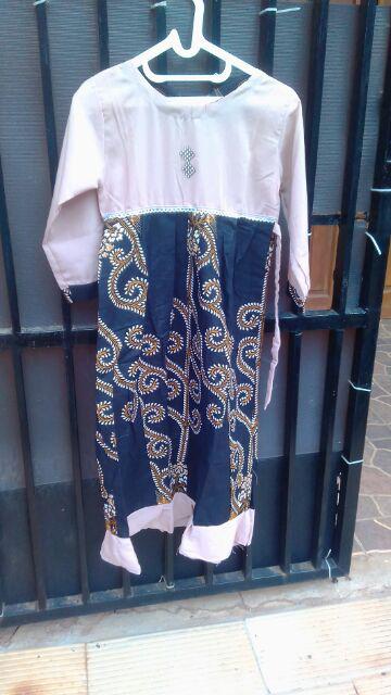 Gamis Batik Anak / Dress Anak Batik / Busana Muslim Batik / Setelan Muslim Anak