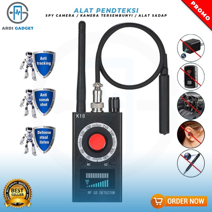 K18 Signal Detector Anti Spy Detector Camera K18 Audio Bug Finder GPS