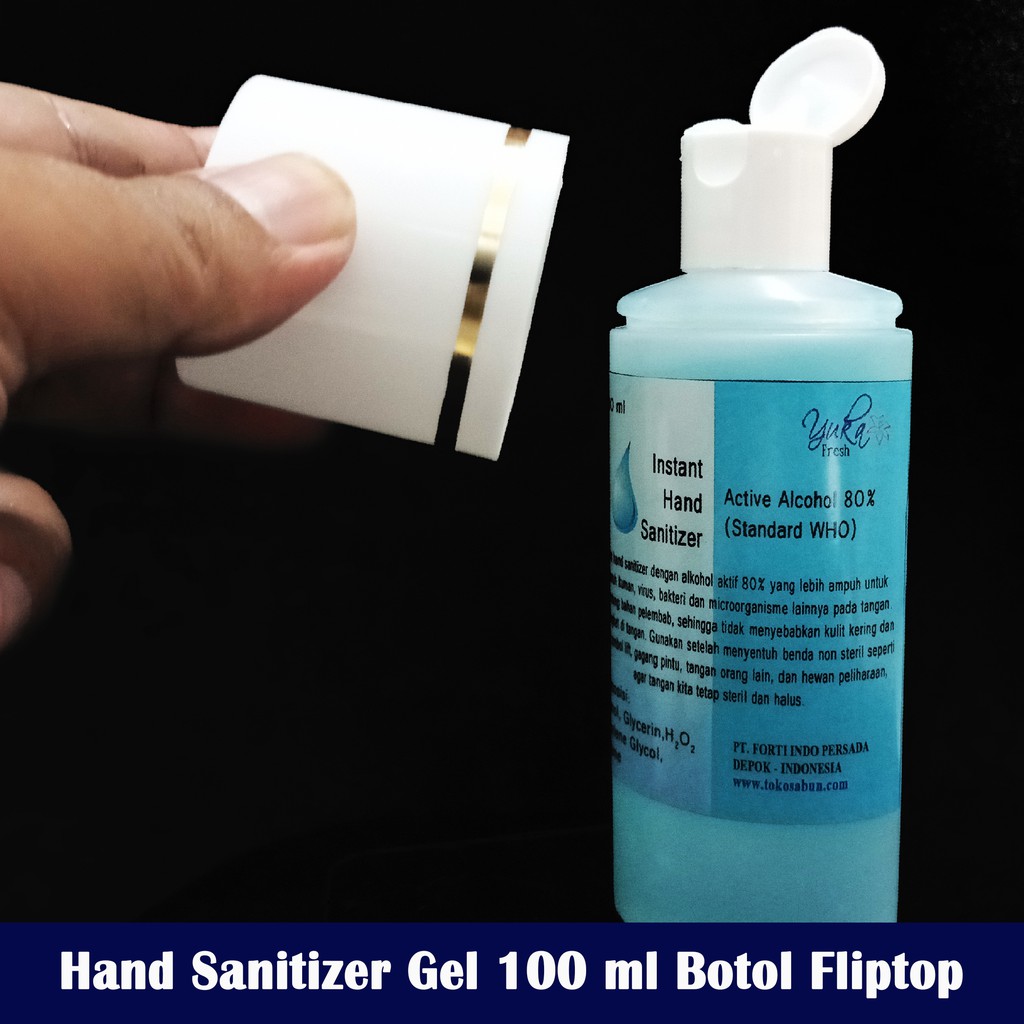 (Gelnya Lebih Kental) Hand Sanitizer Gel 80% Yuka 100ml dan 500ml