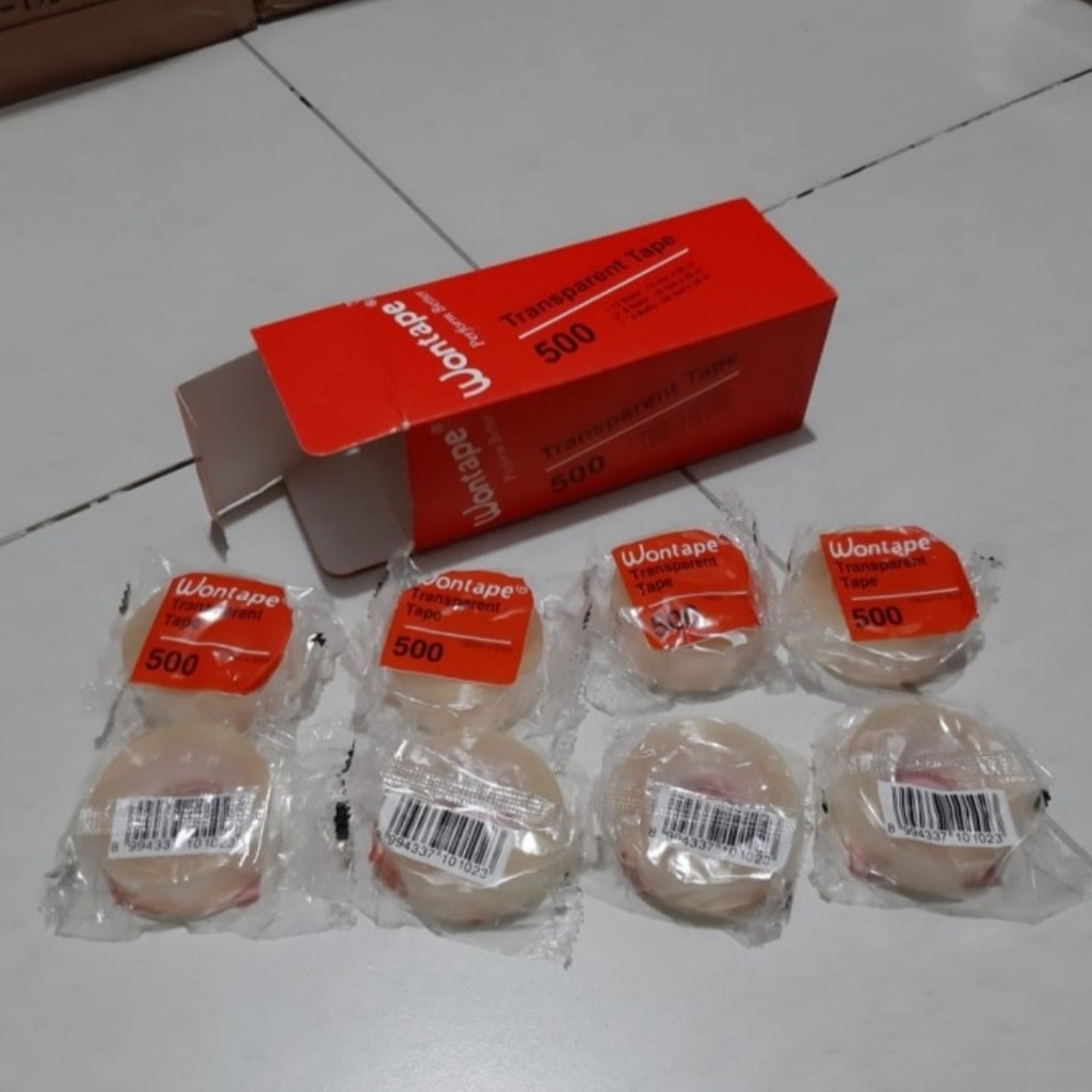 

Selotip Meja / Clear Stationery Tape / Lakban Kantor Ukuran 18mm x 25m Wontape