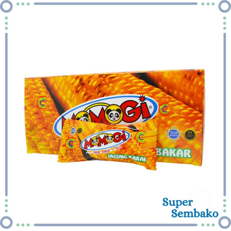 

SNACK CEMILAN ASIN MOMOGI RASA JAGUNG BAKAR COKELAT 5g ISI 20 BUNGKUS