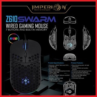 Mouse gaming imperion wired macro function z610 swarm - Mice
