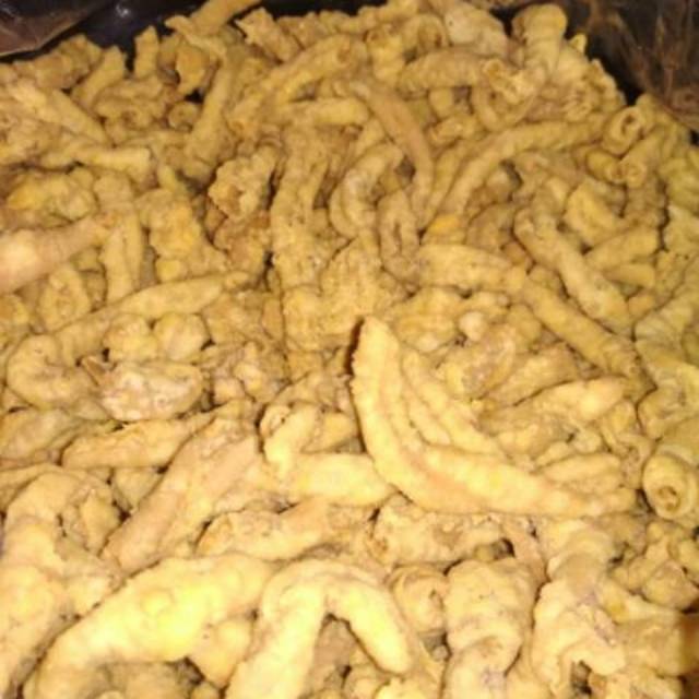 250 GR KERIPIK USUS AYAM ORIGINAL MURAH AUFARO SNACK (BACA DESKRIPSI)