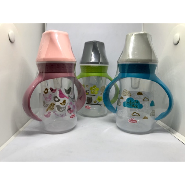 Lusty Bunny Botol Susu Square Hood Dengan Pegangan 125ml dan 250ml Botol Susu Lusty Bunny