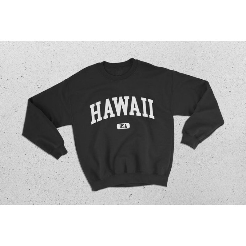 Sweater HAWAII BIG SIZE S - XXXXXL(6XL) Sweatshirt Crewneck Long Sleeve Fashion Pria Wanita Jumbo OVERSIZE 5XL 4XL 3XL 2XL XL L M