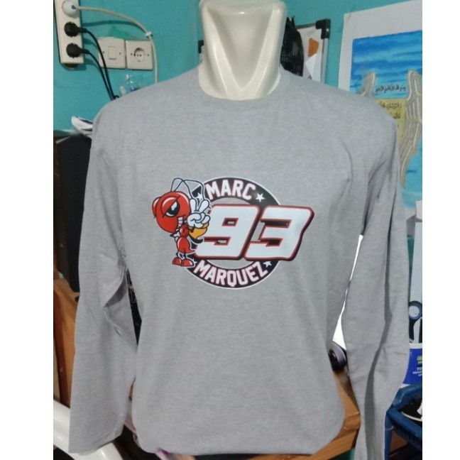 kaos lengan panjang/t shirt/baju keren MARC MARQUEZ 93/MOTOR GP