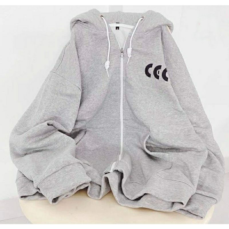 (S - 6XL) ZIP Hoodie CCC BIGSIZE Jaket Sleting Simple Words Harajuku CeC Change OVERSIZE Pria Wanita 5XL 4XL 3XL 2XL XL L M Jaketin aja