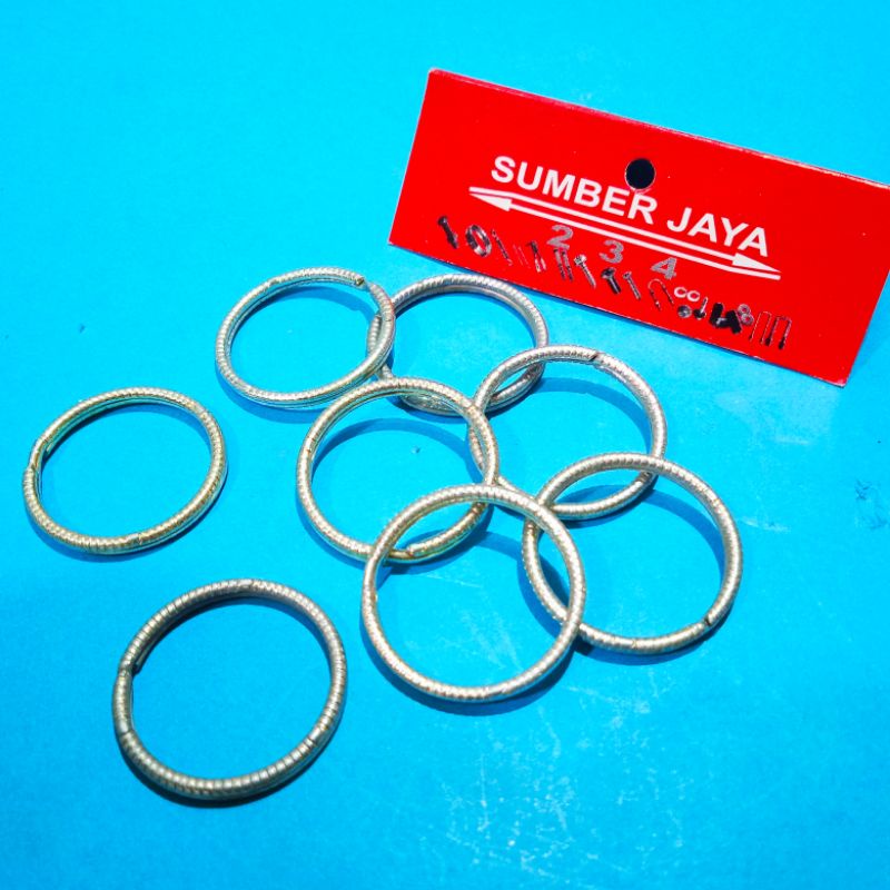 RING GANTUNGAN KUNCI DIAMETER 2,5cm BULAT ISI 6 PCS TERMURAH