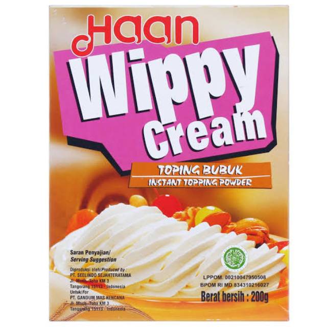 

Haan Wippy Cream 200gr/Whipped cream