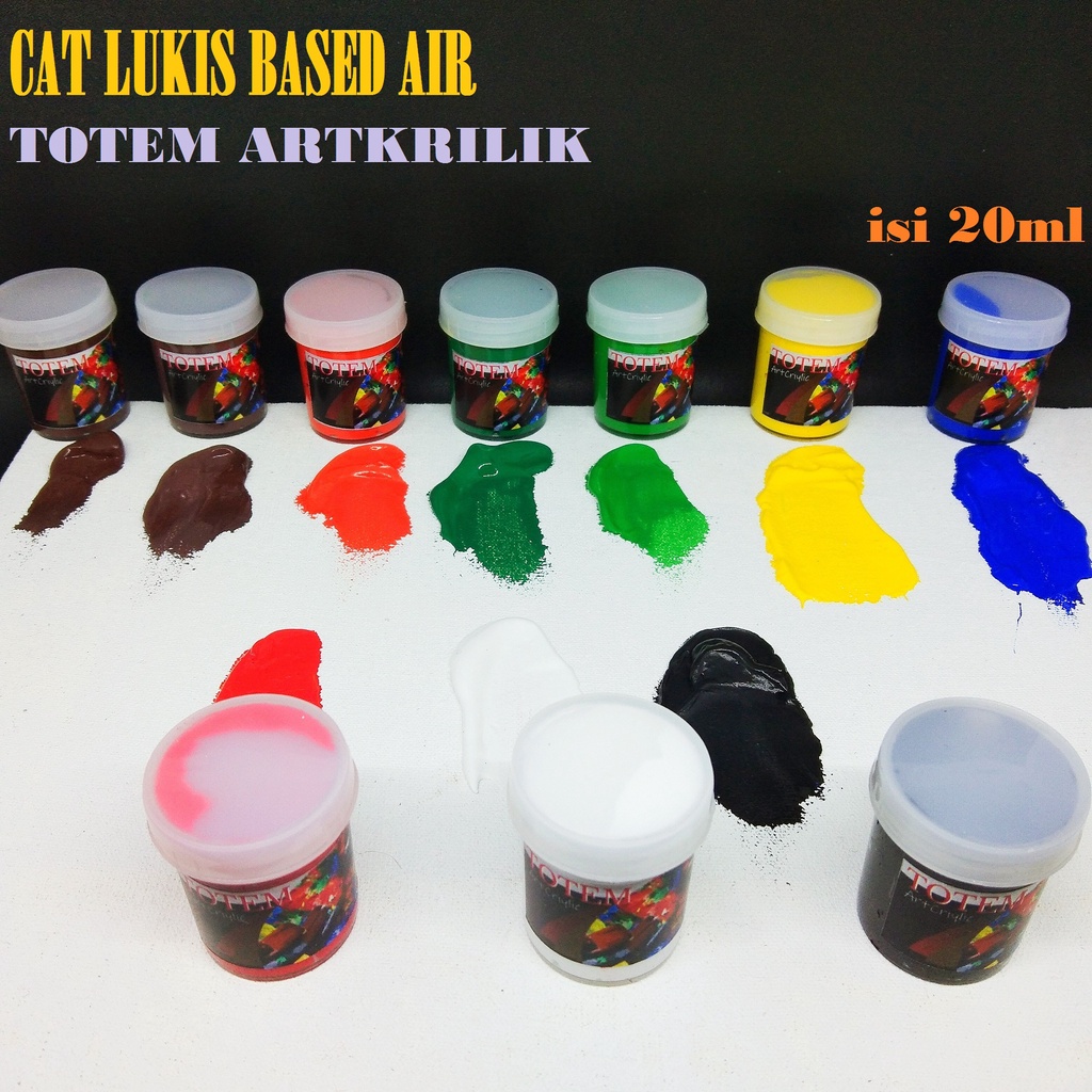 

CAT LUKIS MURAH TOTEM BASED WATER CAT AKRILIK HIGH QUALITY TEKSTUR PEKAT DAN TEBAL UNTUK SEGALA MEDIA