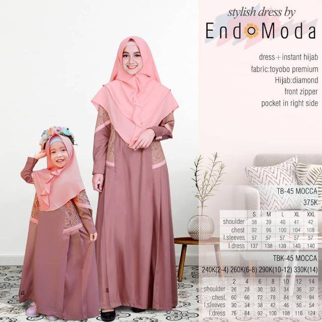 Gamis Terbaru  Ibu dan Anak  Endomoda