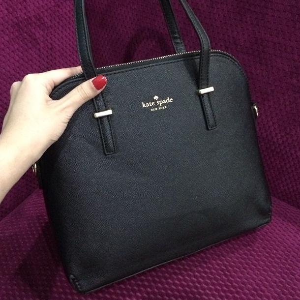 Tas Kate Spade Cedar Maise Import Hongkong Semi Premium - Black