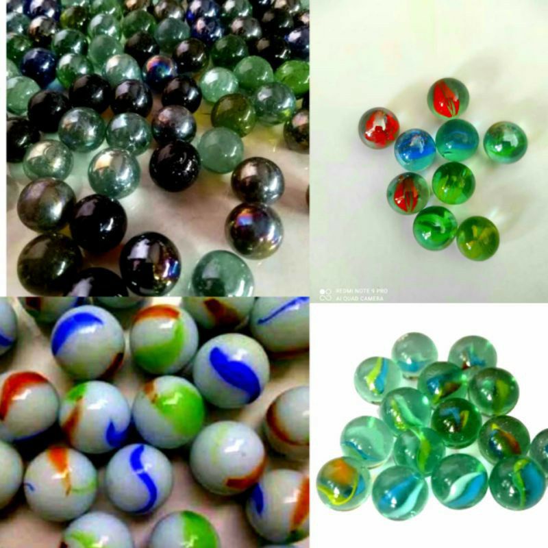 Kelereng gundu / Gundu susu / Gundu polos