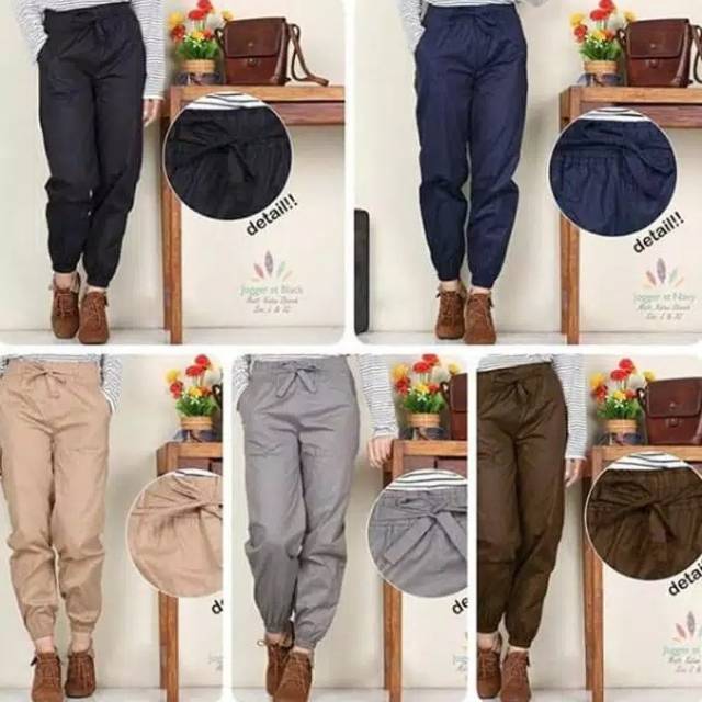 Joger Cotton Stretch /  Celana Joger Katun strit / Celana Jogger