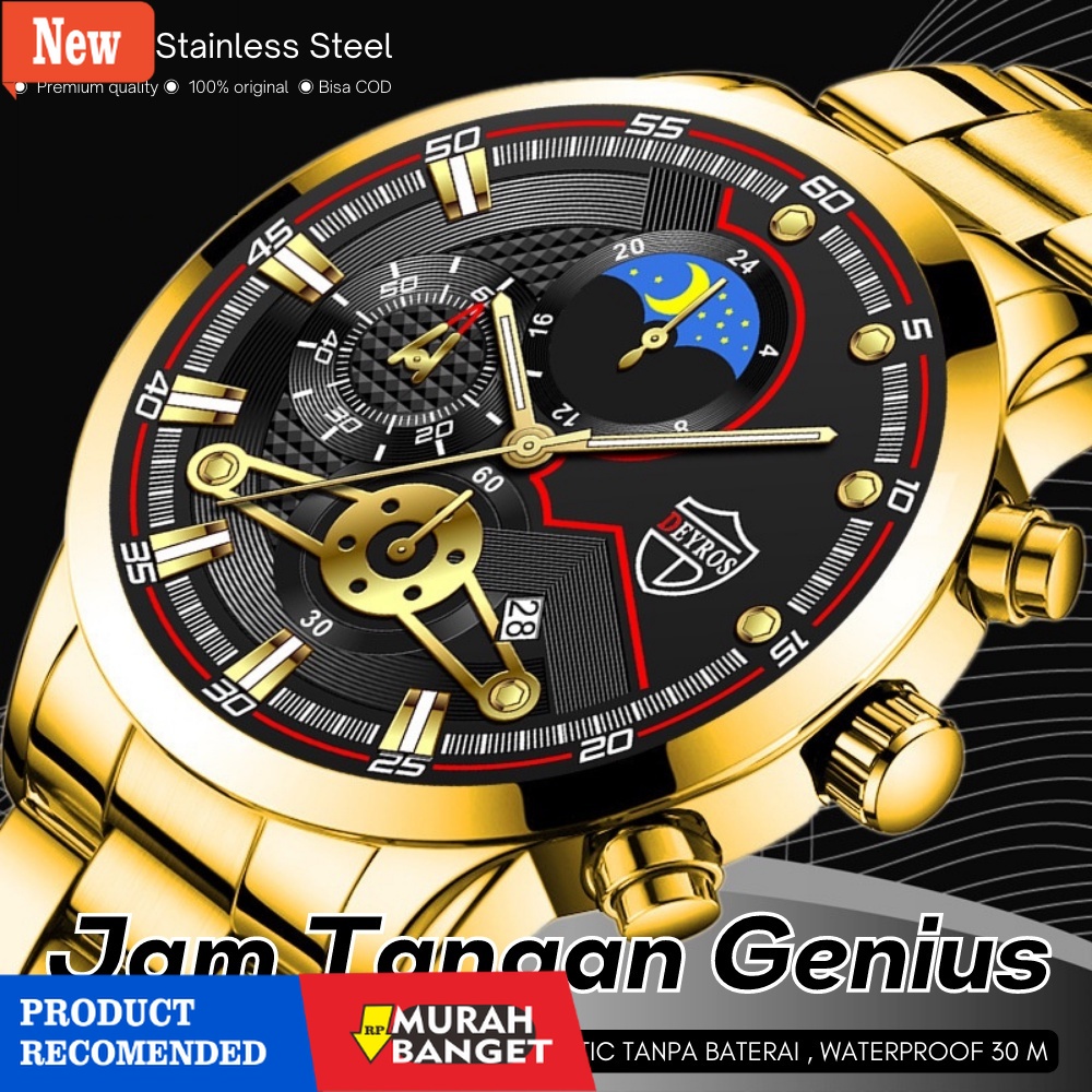 Jual Jam digital pria terbaik ORIGINAL JAM TANGAN GENIUS AUTOMATIC