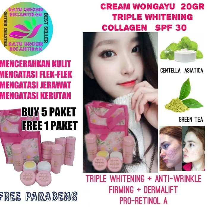 

CREAM WONGAYU/WONG AYU 20GR TRIPLE WHITENING KOMPLIT