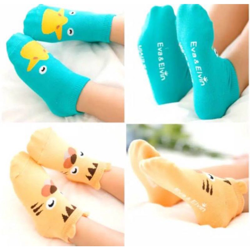 KAOS KAKI BAYI CUTE ANIMAL 3D BAHAN KATUN