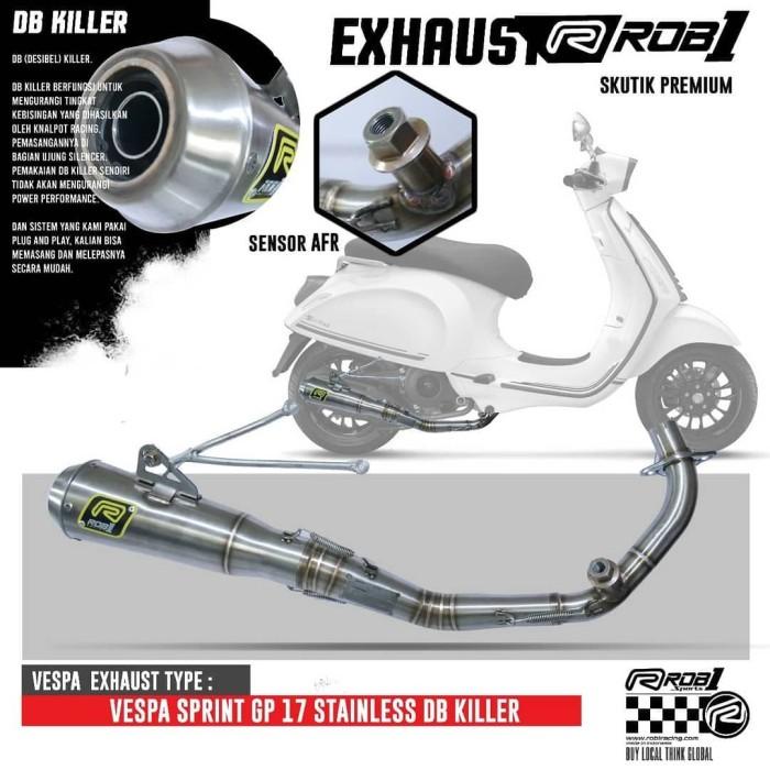 Knalpot | Knalpot Rob1 Vespa Matic Sprint
