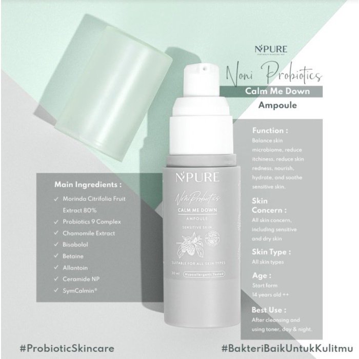 NPURE NONI PROBIOTICS “CALM ME DOWN” AMPOULE-BPOM