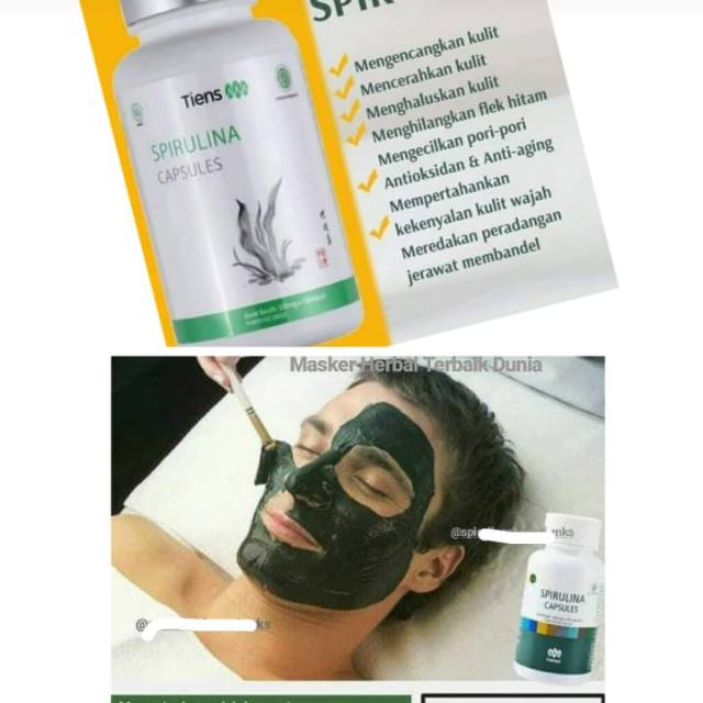 Masker Spirulina Tiens 30 kapsul Rp. 170.000