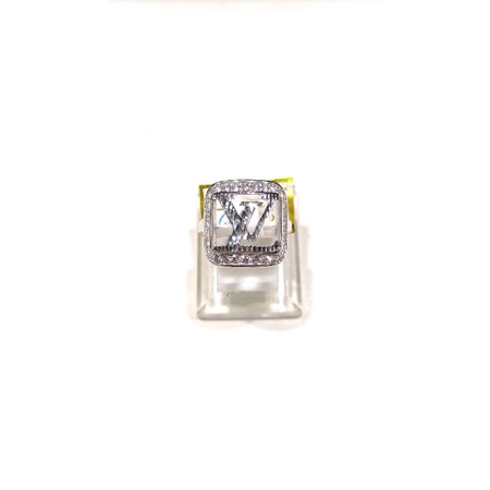 Cincin LV Sz 16 Emas Putih 750