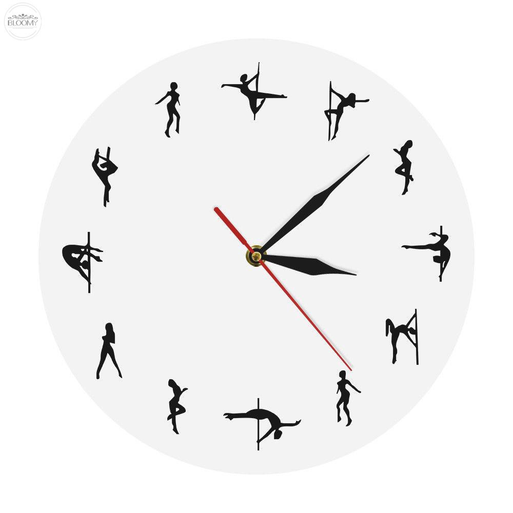 Murah Wall Clock Decoration 3030cm Round Modern Dance Retro Silent Dancer Dancing Girl Ballerina Shopee Indonesia