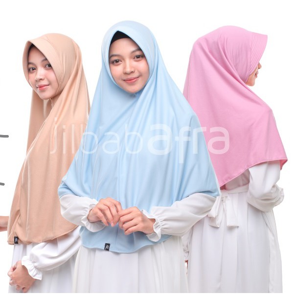 Bergo Amira Ukuran XL Antem Jilbab Afra Original Hijab Instan Size XL