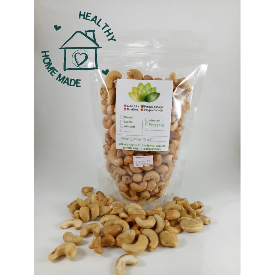 

Kacang Mete Panggang Kualitas Premium & Tanpa Perasa Tambahan 250gr