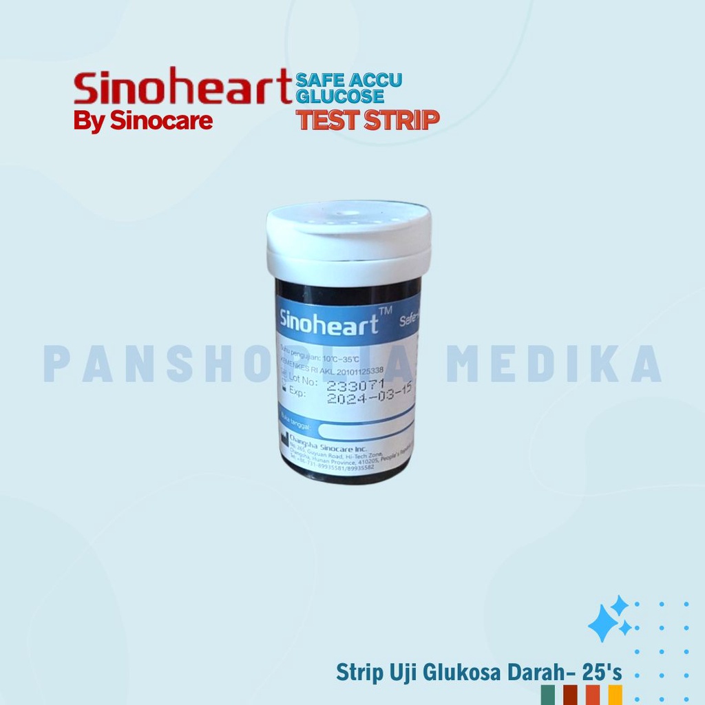 Jual Sinoheart Safe Accu Strip Uji Gula Darah Strip By Sinocare