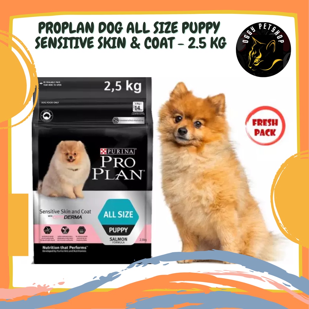 PROPLAN PUPPY DOG ALL SIZE Breed (Salmon) Dry Food  Makanan Anjing Freshpack 2.5Kg