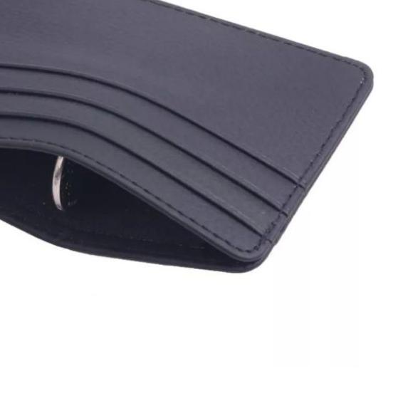 domba kulit dompet kartu kredit atm KTP nama case koin credit card slim tipis pria wanita