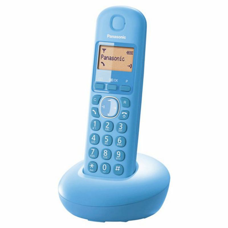 telepon wireless panasonic pesawat telepon panasonic original Kx-TGB210 Blue/ Warna biru