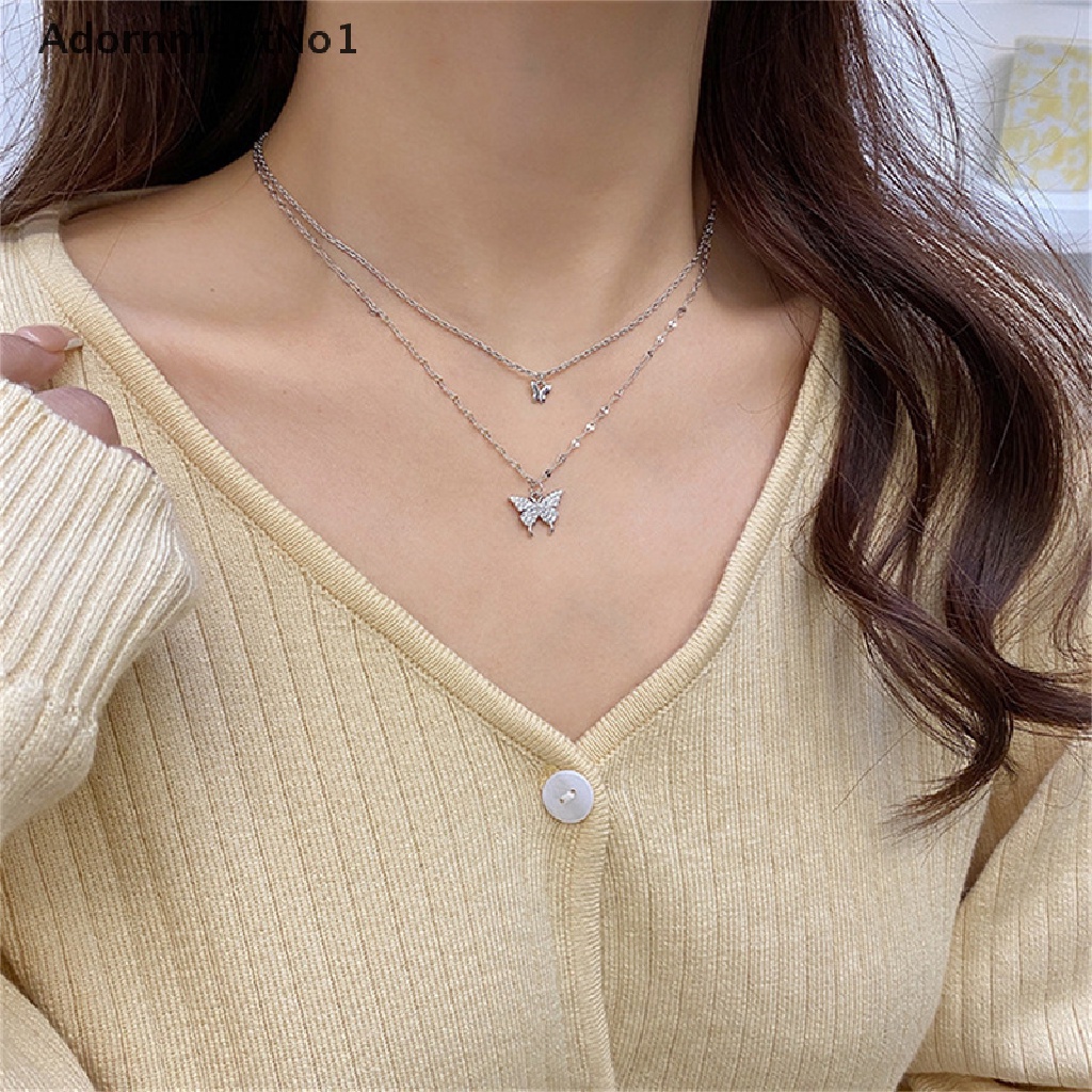 (AdornmentNo1) Kalung Rantai Dengan Liontin Bintang Warna Gold / Silver Untuk Wanita