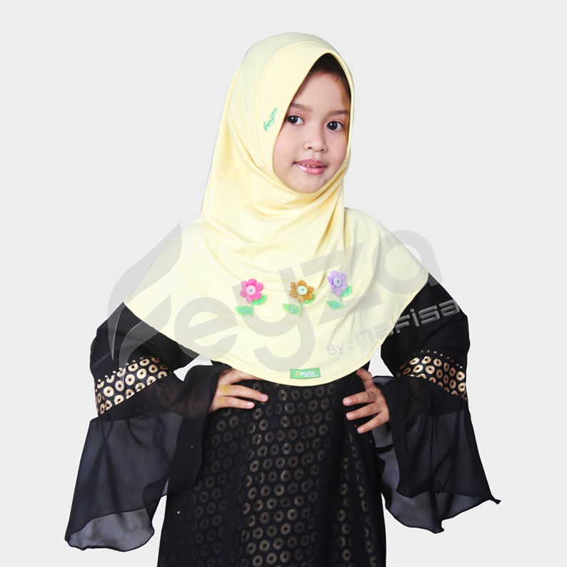 Jilbab Instan Anak Feyza Khalisa | Hijab Instan Anak Bergo Kerudung Instan anak Busana Muslim Anak