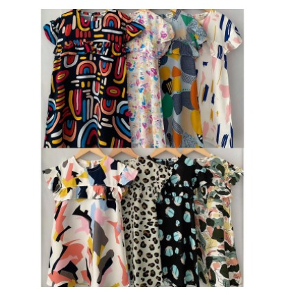 DRESS RAYON RUMBAY / DASTER SMILEE RAYON RUMBAY // DRESS RAYON ANAK 12345y