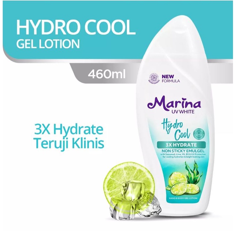 Jual MARINA Hand & Body Lotion UV White Hydrocool 460ml Shopee Indonesia