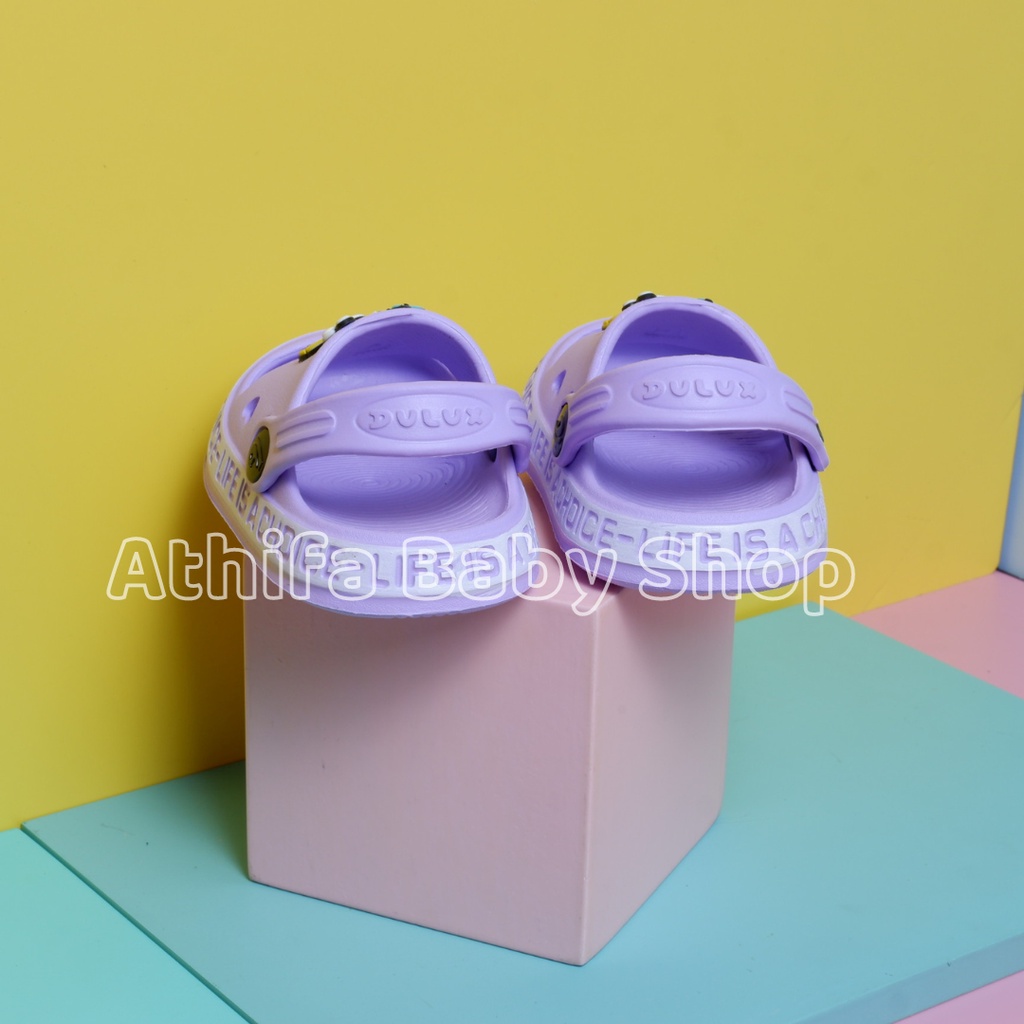 Sepatu Sandal Anak Perempuan Bayi Balita Usia 6 7 8 9 10 11 Bulan 1 2 3 Tahun Sendal Gunung Karet Karakter Cewek Spatu Sandal Spon Prewalker Phylon Ringan -Dulux 383e-