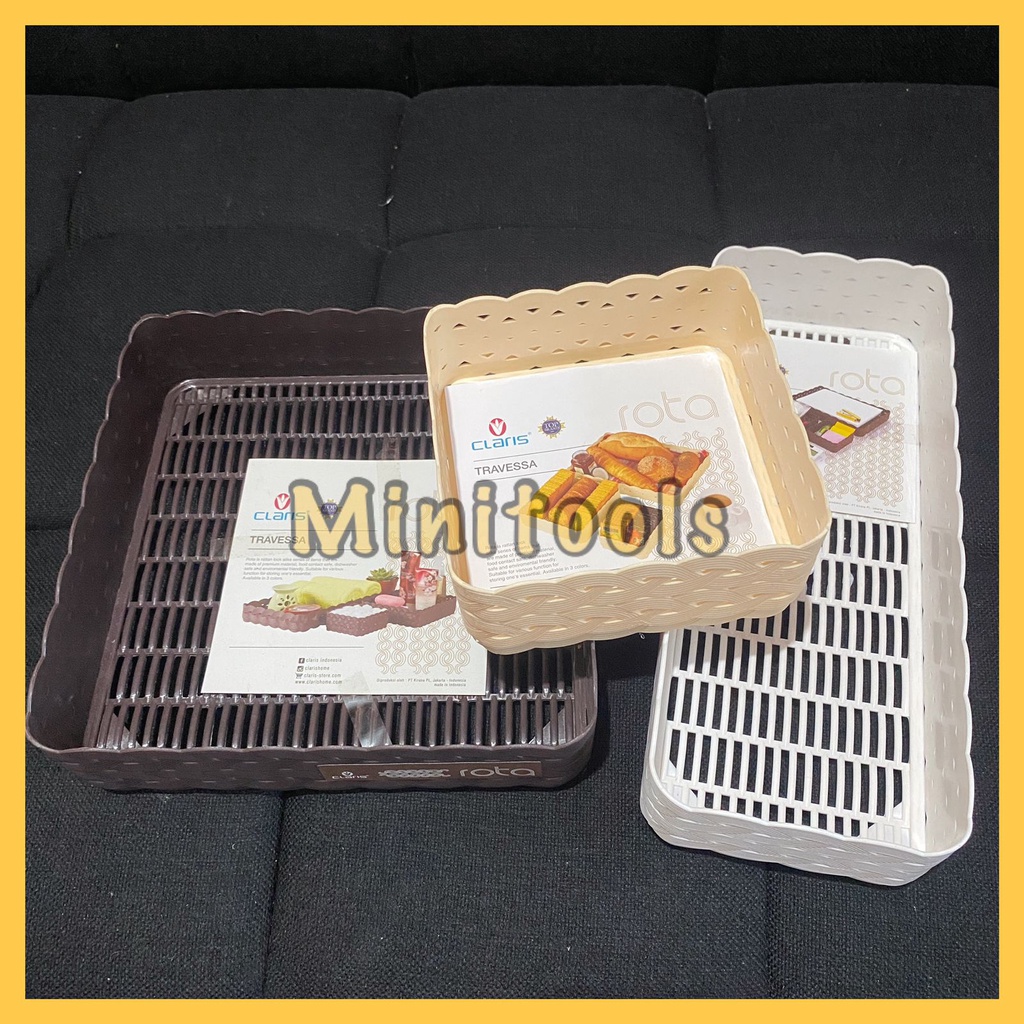 Keranjang Anyaman / Nampan Anyaman / Tray Rota Travessa Claris