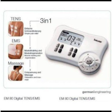 Beurer EM80 Digital-TENS EMS Massage EM 80/ Alat Terapi Terbaik